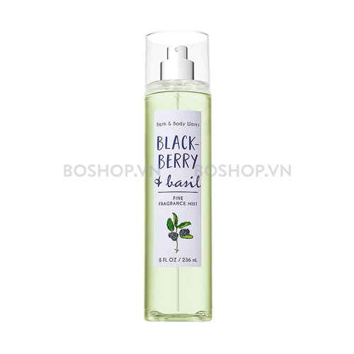 Xịt Thơm Body Bath & Body Works Blackberry Basil 236ml